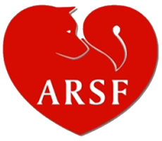 ARSF heart-and-Akita logo